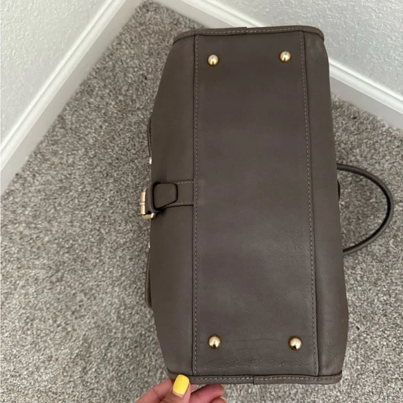 Longchamp Balzane Taupe Leather Tote Bag